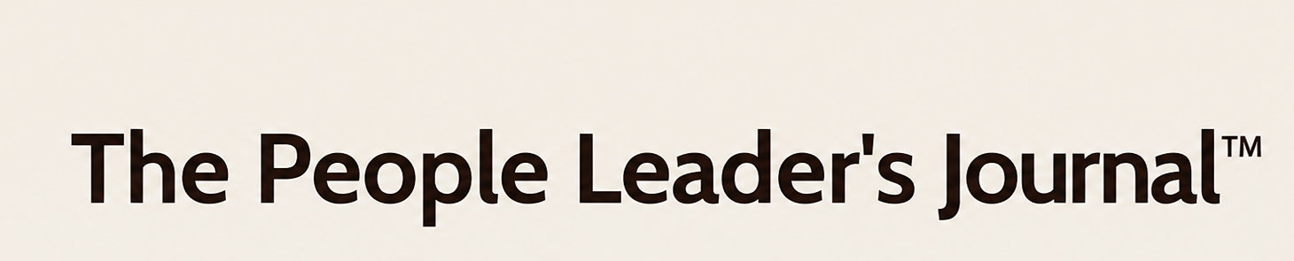 The People Leader's Journal